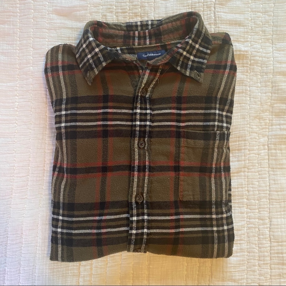 Croft & Barrow Green Men’s Flannel Shirt
